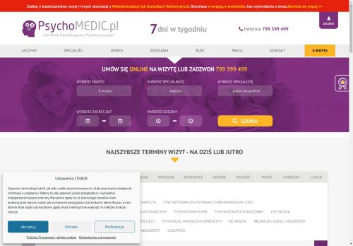 NZOZ PSYCHOMEDIC.PL KLINIKA PSYCHOLOGICZNO-PSYCHIATRYCZNA Michał Niewiński